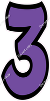 BB 47" Individuals - Flat Purple