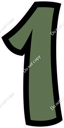 BB 47" Individuals - Flat Sage