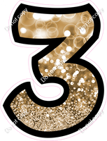 BB 18" Individuals - Gold Bokeh