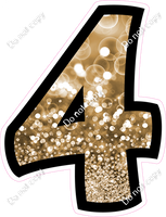 BB 18" Individuals - Gold Bokeh