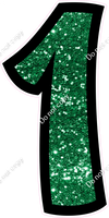 BB 47" Individuals - Green Sparkle