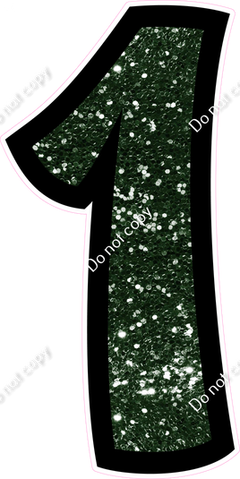 BB 47" Individuals - Hunter Green Sparkle