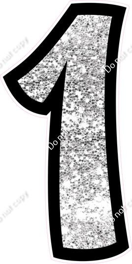 BB 47" Individuals - Light Silver Sparkle