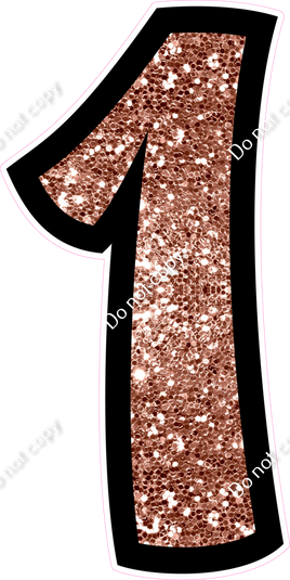 BB 47" Individuals - Rose Gold Sparkle