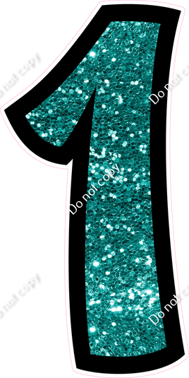 BB 47" Individuals - Teal Sparkle