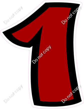 BB 30" Individuals - Flat Crimson 1