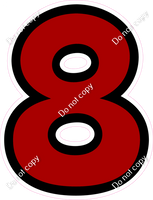BB 30" Individuals - Flat Crimson 8