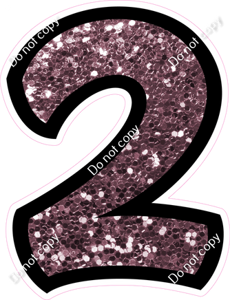 BB 30" Individuals - Mauve Sparkle 2