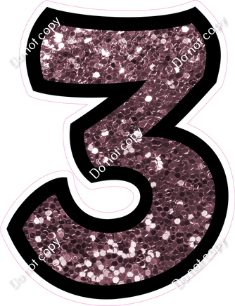 BB 30" Individuals - Mauve Sparkle 3