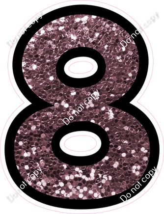 BB 30" Individuals - Mauve Sparkle 8