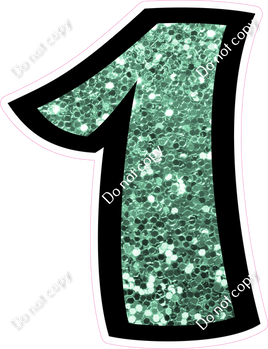 BB 30" Individuals - Sea Foam Sparkle 1