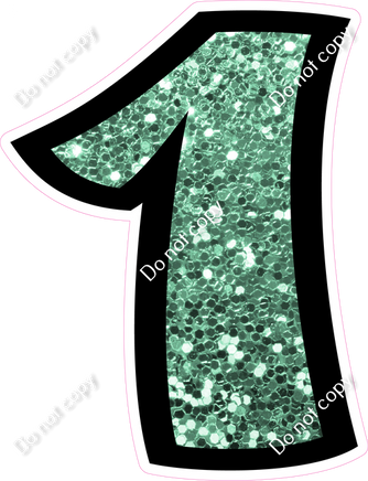 BB 30" Individuals - Sea Foam Sparkle 1