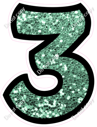 BB 30" Individuals - Sea Foam Sparkle 3