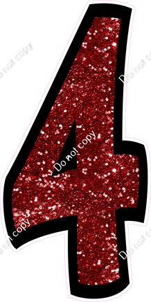 BB 47" Individuals - Crimson Sparkle 4