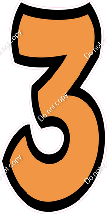 BB 47" Individuals - Flat Amber 3