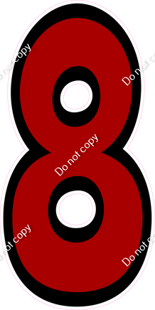 BB 47" Individuals - Flat Crimson 8