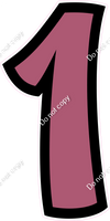 BB 47" Individuals - Flat Mauve 1
