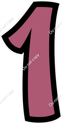 BB 47" Individuals - Flat Mauve 1