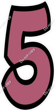 BB 47" Individuals - Flat Mauve 5