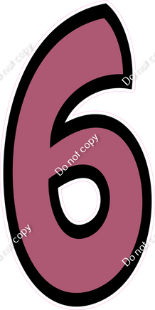 BB 47" Individuals - Flat Mauve 6