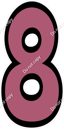 BB 47" Individuals - Flat Mauve 8