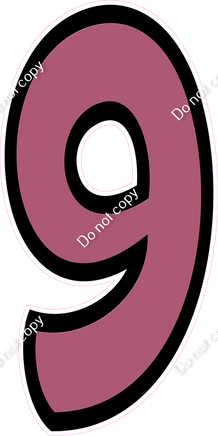 BB 47" Individuals - Flat Mauve 9