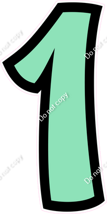 BB 47" Individuals - Flat Sea Foam 1