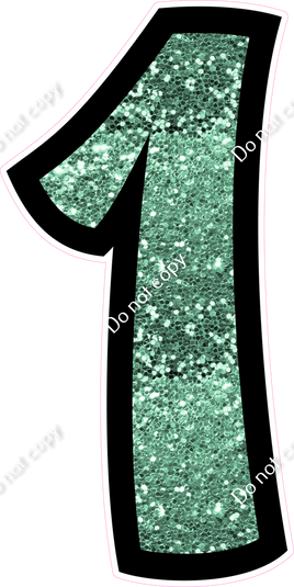 BB 47" Individuals - Sea Foam Sparkle 1