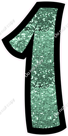 BB 47" Individuals - Sea Foam Sparkle 1