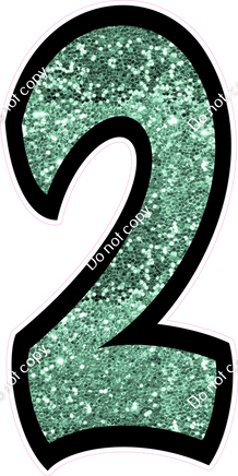 BB 47" Individuals - Sea Foam Sparkle 2