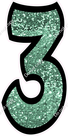 BB 47" Individuals - Sea Foam Sparkle 3