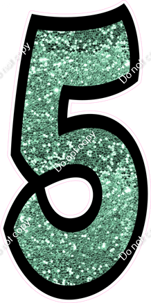 BB 47" Individuals - Sea Foam Sparkle 5