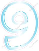 BBL 12" Individuals - Baby Blue White