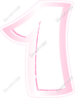 BBL 12" Individuals - Baby Pink White