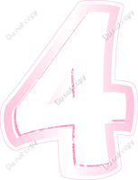 BBL 12" Individuals - Baby Pink White