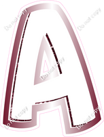 BBL 12" Individuals - Burgundy White