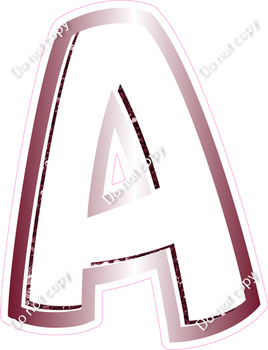 BBL 23" Individuals - Burgundy White