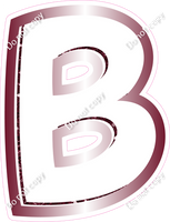 BBL 12" Individuals - Burgundy White