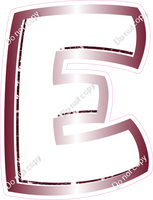 BBL 12" Individuals - Burgundy White