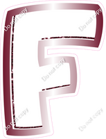BBL 12" Individuals - Burgundy White