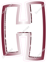 BBL 12" Individuals - Burgundy White