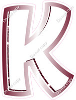 BBL 12" Individuals - Burgundy White
