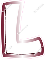 BBL 12" Individuals - Burgundy White