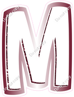 BBL 12" Individuals - Burgundy White