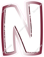BBL 12" Individuals - Burgundy White