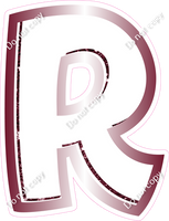 BBL 12" Individuals - Burgundy White