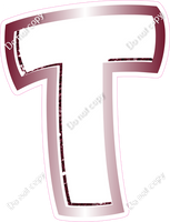 BBL 12" Individuals - Burgundy White