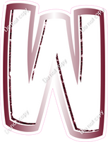 BBL 12" Individuals - Burgundy White