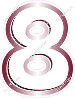 BBL 12" Individuals - Burgundy White