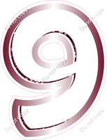 BBL 12" Individuals - Burgundy White